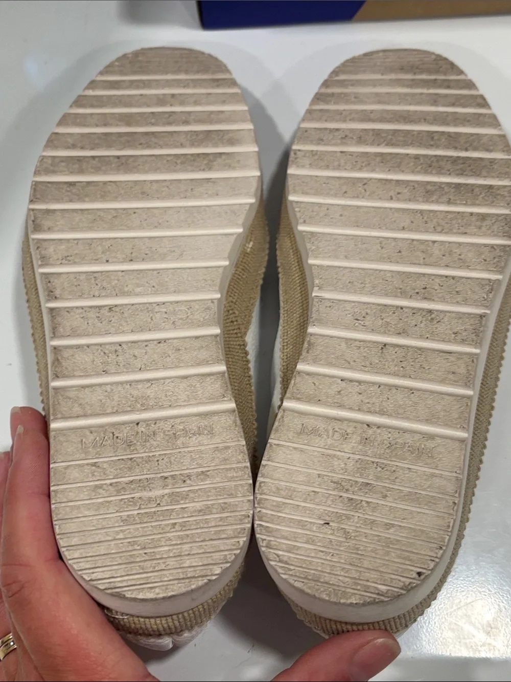Verbenas Ballerinas Nuria Nucleo Blanco White Leather Espadrilles